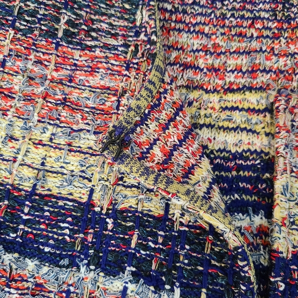 St. John Ellah Tweed Knit Short Jacket Size 10 - Picture 5 of 9